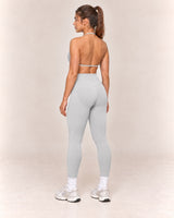 By Shybani Contour Halter Set in Grey — rear three-quarter