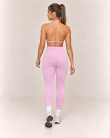 By Shybani Contour Halter Set in Pink — rear step