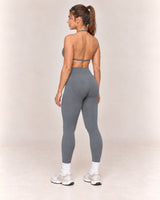 By Shybani Contour High-Waist Leggings in Dark Grey — rear three-quarter