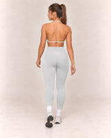 By Shybani Contour High-Waist Leggings in Grey — rear step