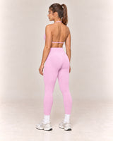 By Shybani Contour High-Waist Leggings in Pink — rear three-quarter