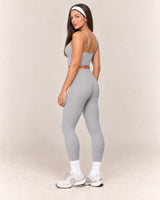 By Shybani Core High-Waist Leggings in Light Grey — side