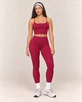 By Shybani Core High-Waist Leggings in Red — front