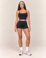 By Shybani Core Short Set in Black — front