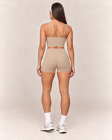 By Shybani Core Short Set in Khaki — back