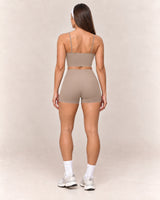 By Shybani Core Short Set in Light Brown — back