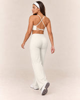 Cross-Back Flare Set in Ivory — rear step