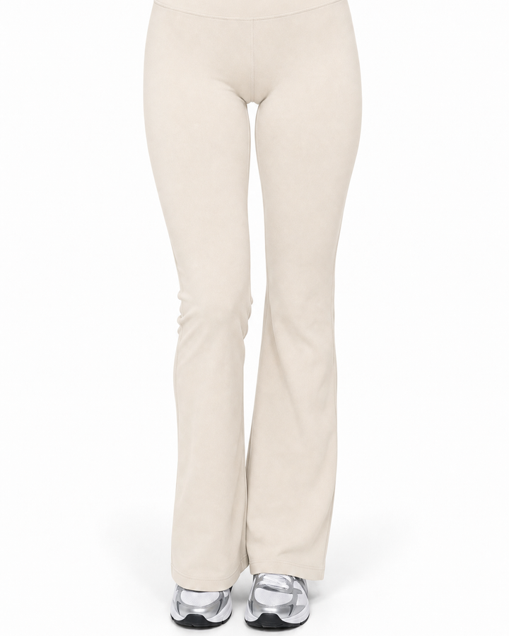 Sculpt Straight-Leg Leggings in cream — front view