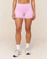 Shybani High-Waist Studio Shorts in Pink — front