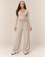 Wrap Lounge Set in Stone — front