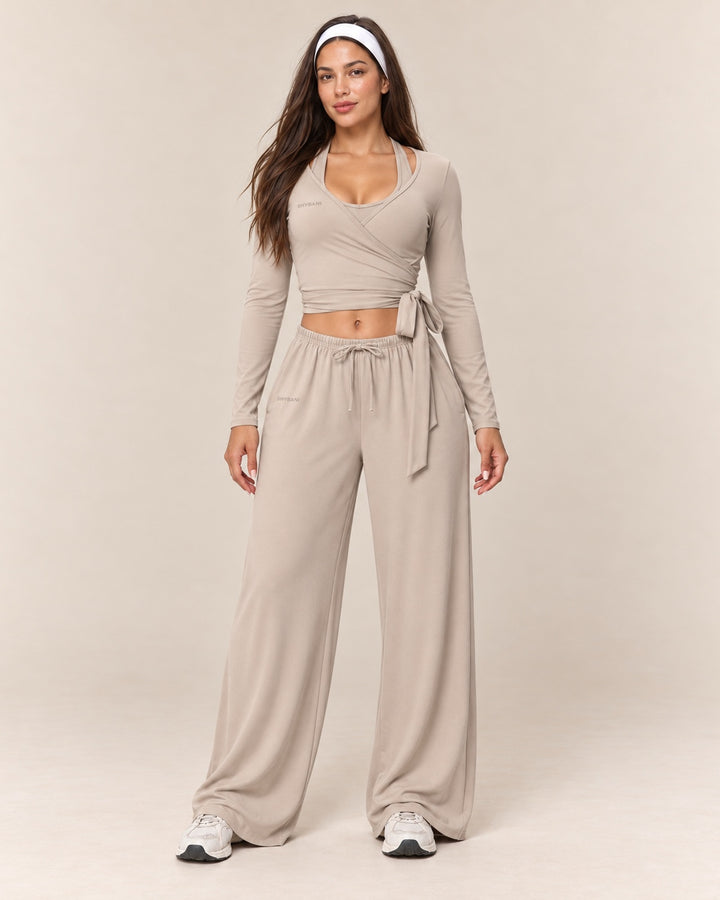 Wrap Lounge Set in Stone — front