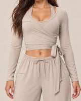 Wrap Lounge Set in Stone — wrap detail
